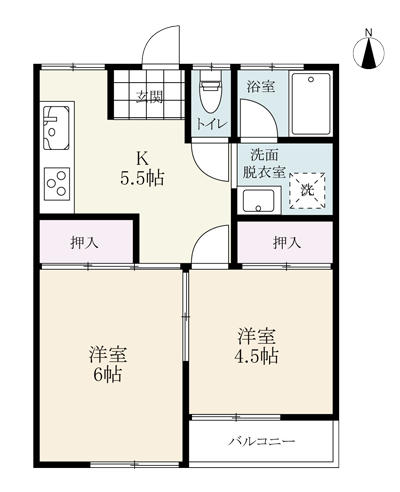 施工前間取り