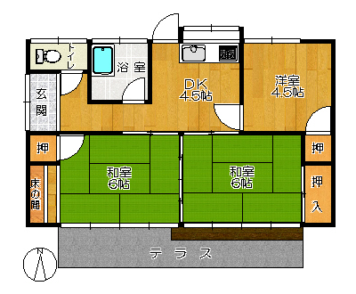 施工前間取り